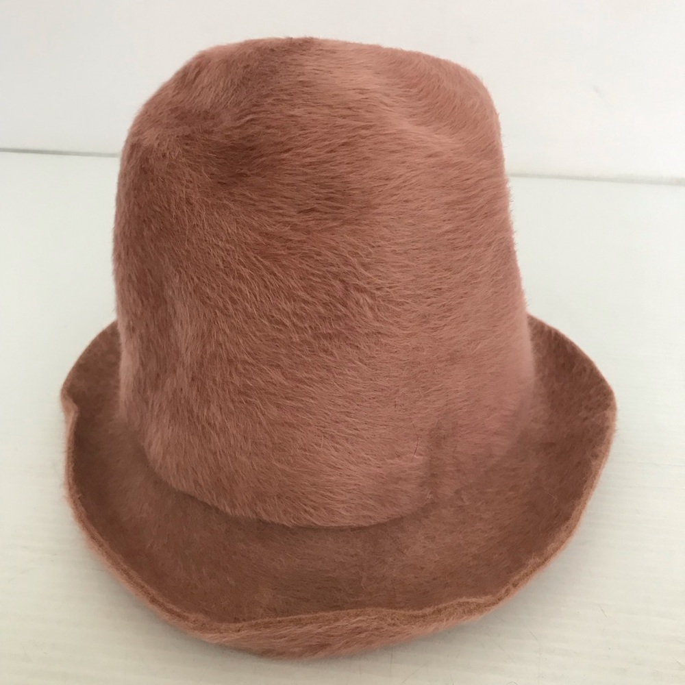 Borsalino Plush Fur Bucket Hat - Dusty Rose
